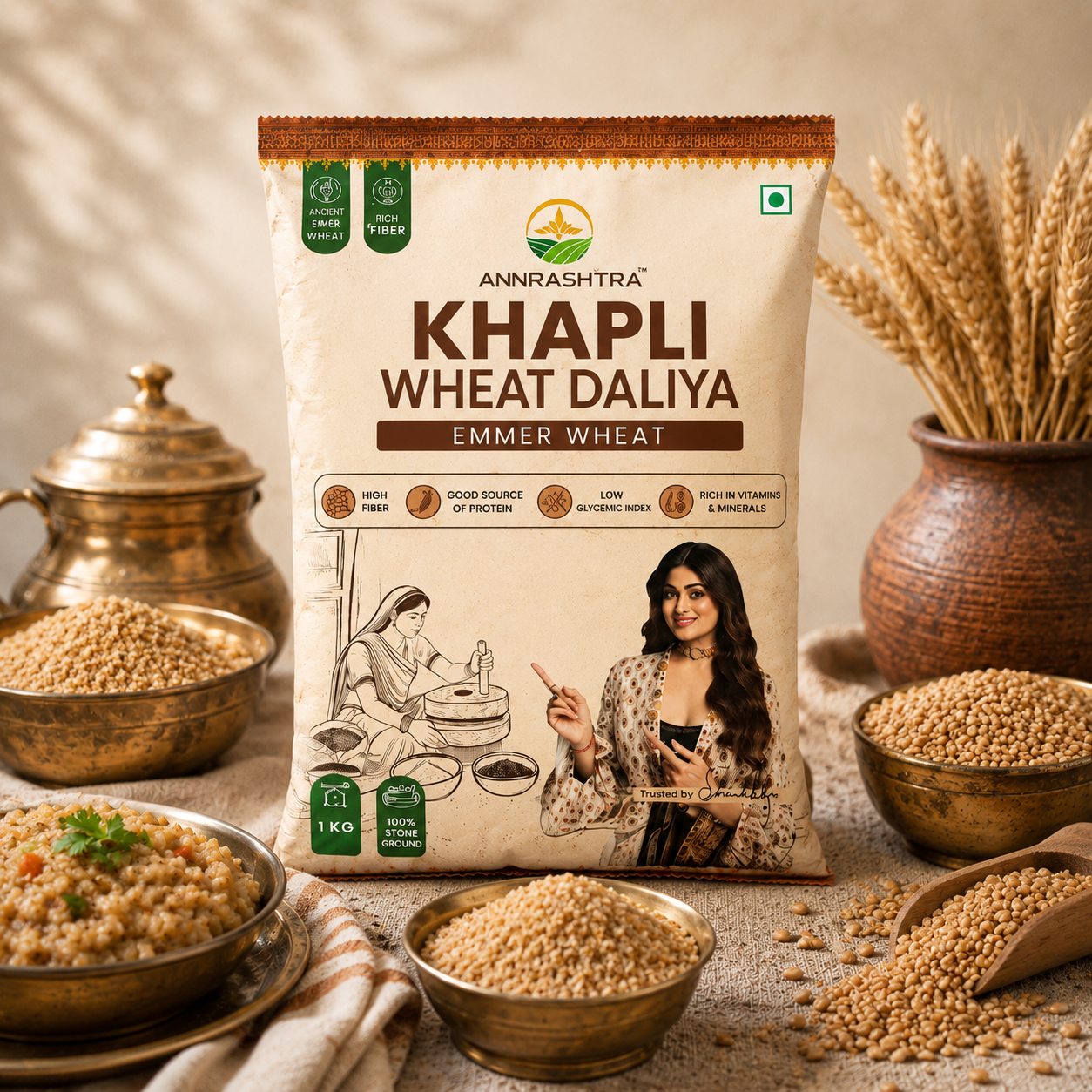 Khapli Wheat Daliya